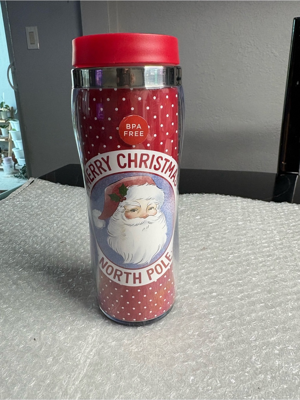 St. Nicholas Square "Merry Christmas North Pole" travel mug